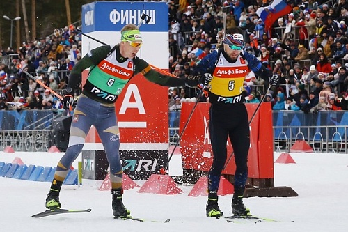 Тюменские биатлонисты выиграли эстафету в Ханты-Мансийске