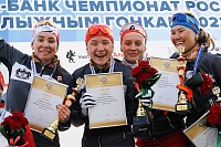 Женская сборная Тюменской области — чемпион России по лыжным гонкам в эстафете!