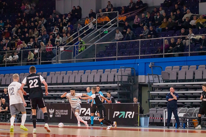 Чемпионат России по мини-футболу среди клубов PARI-Суперлиги. 10-й тур. Первая игра. МФК «Синара» (Екатеринбург) – МФК «Тюмень» – 1:3