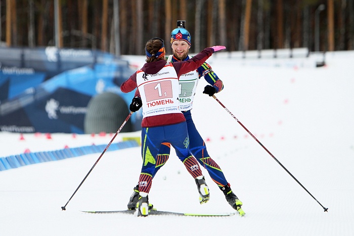 Чемпионат России по биатлону в Тюмени. Сингл-микст