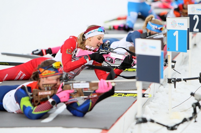 Чемпионат России по биатлону в Тюмени. Сингл-микст