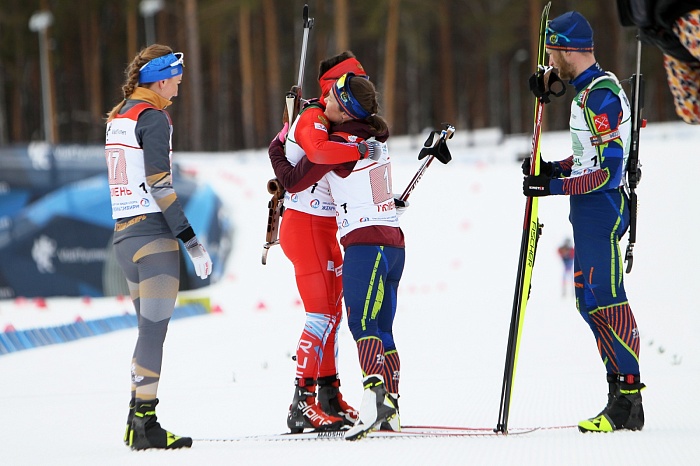 Чемпионат России по биатлону в Тюмени. Сингл-микст