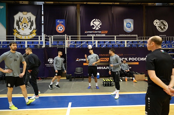 МФК "Тюмень" провёл тренировку перед "Финалом четырёх" Кубка России
