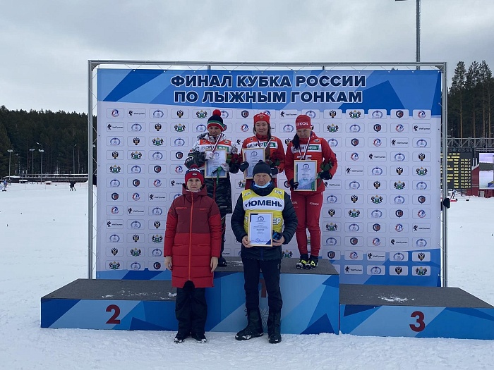Призёры женской гонки. Фото из группы ЦСП72 - Центр спортивной подготовки Вконтакте