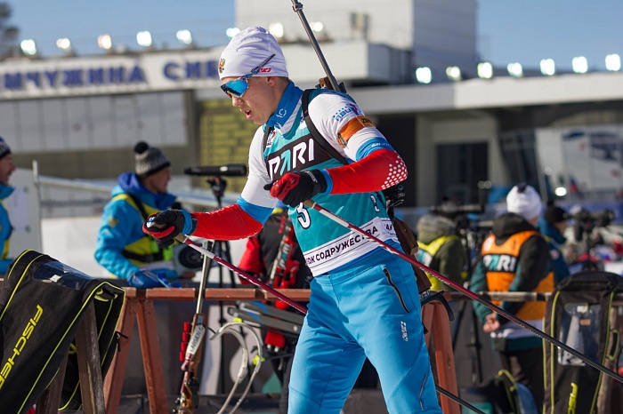 Кубок Содружества по биатлону в Тюмени. Гонка преследования. Мужчины