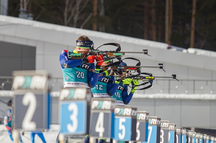 Кубок Содружества по биатлону в Тюмени. Гонка преследования. Мужчины