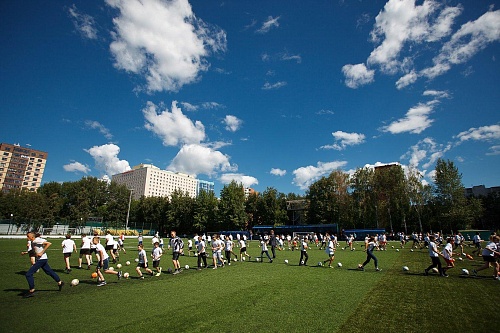 Футбольный флэшмоб, посвящённый Дню города. Тюмень. Июль 2017 года