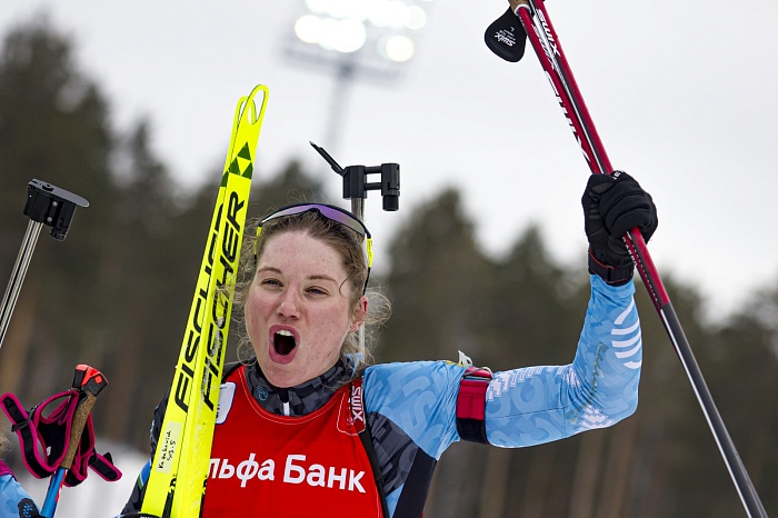 Ирина Казакевич выиграла Кубок Содружества по биатлону, тюменка Виктория Сливко за трофей побороться не смогла