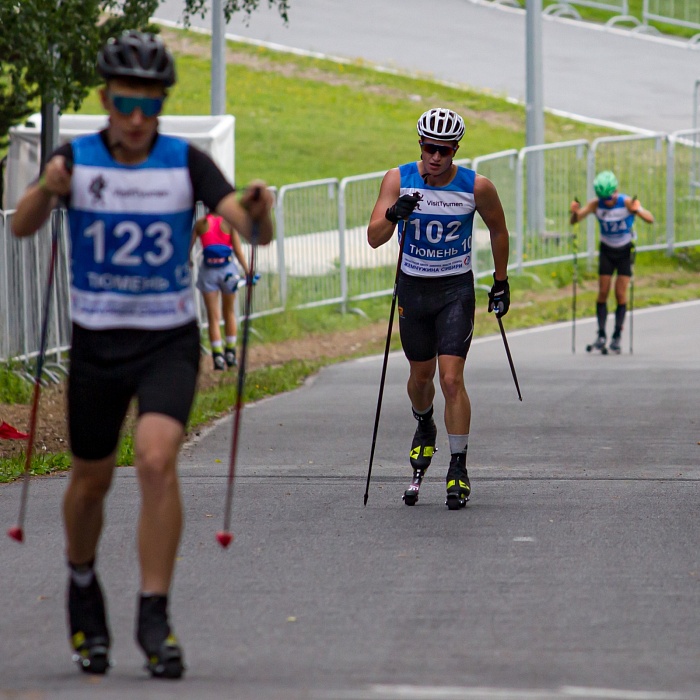 Чемпионат Тюменской области по лыжероллерам. 1-й соревновательный день. Мужчины