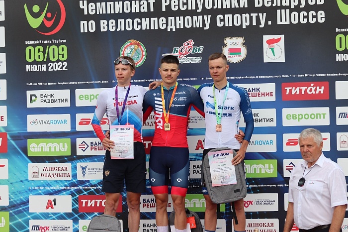 Тюменец Александр Березняк стал вторым на открытом чемпионате Беларуси по велоспорту на шоссе