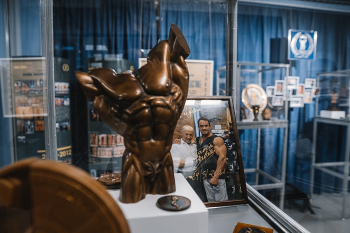 Открытие выставки об истории развития бодибилдинга в Тюменской области «Как закалялась сталь» в историческом парке «Россия – Моя история»