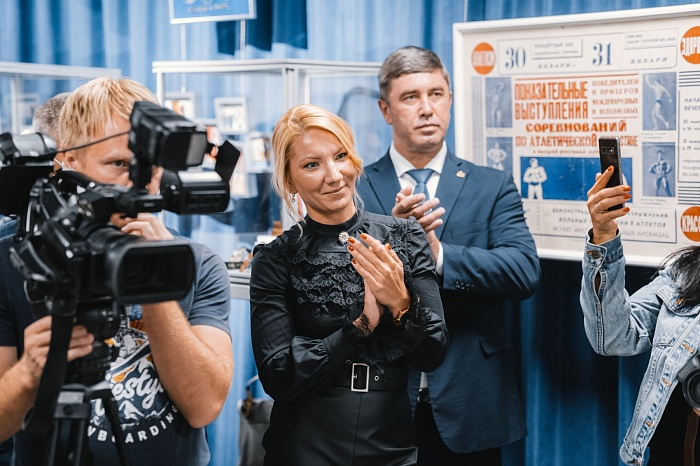 Открытие выставки об истории развития бодибилдинга в Тюменской области «Как закалялась сталь» в историческом парке «Россия – Моя история»