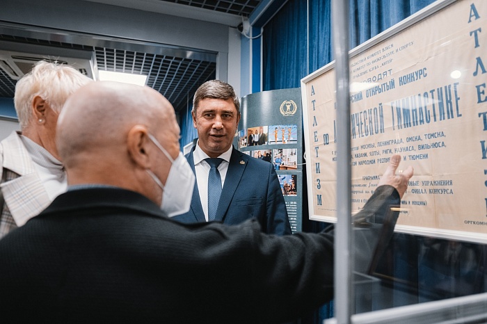 Открытие выставки об истории развития бодибилдинга в Тюменской области «Как закалялась сталь» в историческом парке «Россия – Моя история»