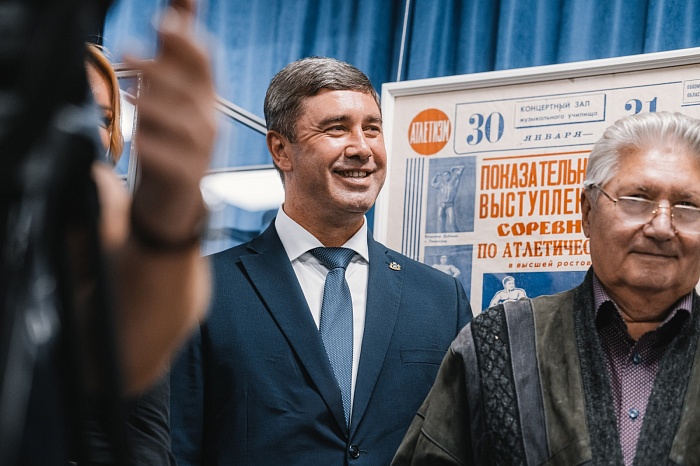 Открытие выставки об истории развития бодибилдинга в Тюменской области «Как закалялась сталь» в историческом парке «Россия – Моя история»