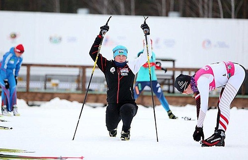 Контрольная гонка женской сборной России и команды Тюменской области в «Жемчужине Сибири». 4 ноября 2014 года