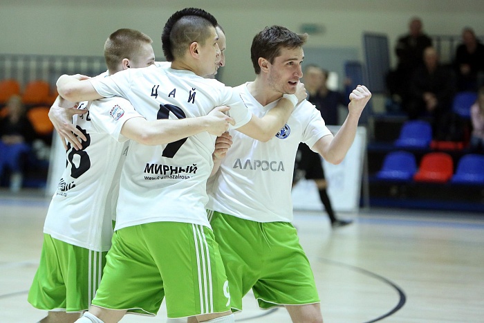 Мини-футбол. Чемпионат России. Высшая лига. Плей-офф. 1/4 финала. Первый матч. МФК «Тюмень-дубль» - «Алмаз-АЛРОСА» (Мирный) - 1:3 (0:1)