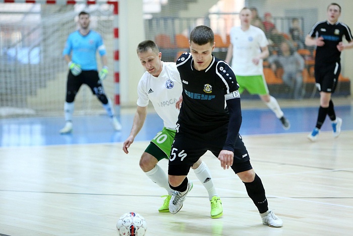 Мини-футбол. Чемпионат России. Высшая лига. Плей-офф. 1/4 финала. Первый матч. МФК «Тюмень-дубль» - «Алмаз-АЛРОСА» (Мирный) - 1:3 (0:1)