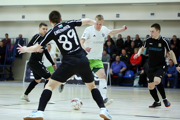 Мини-футбол. Чемпионат России. Высшая лига. Плей-офф. 1/4 финала. Первый матч. МФК «Тюмень-дубль» - «Алмаз-АЛРОСА» (Мирный) - 1:3 (0:1)