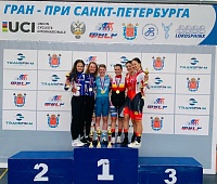 Диана Климова стала третьей в мэдисоне на Гран-при Санкт-Петербурга