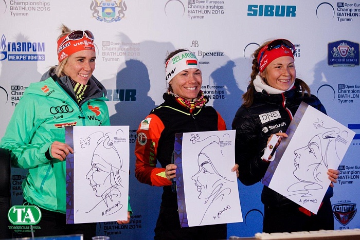 Каролин Хорхлер, Надежда Скардино и Ингрид Ландмарк Тандреволд. Фото Даниила САВИНЫХ