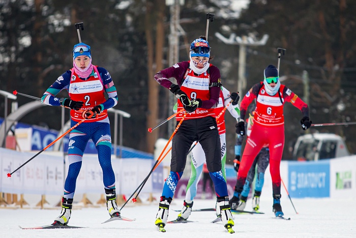Спартакиада сильнейших по биатлону. Женская эстафета