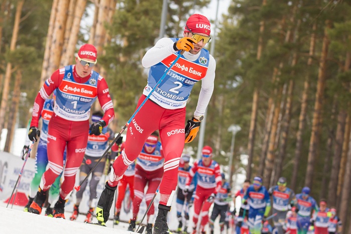 Чемпионат России по лыжным гонкам в Тюмени. 7-й соревновательный день. Мужской масс-старт