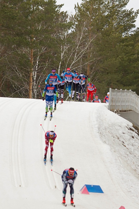 Чемпионат России по лыжным гонкам в Тюмени. 7-й соревновательный день. Мужской масс-старт