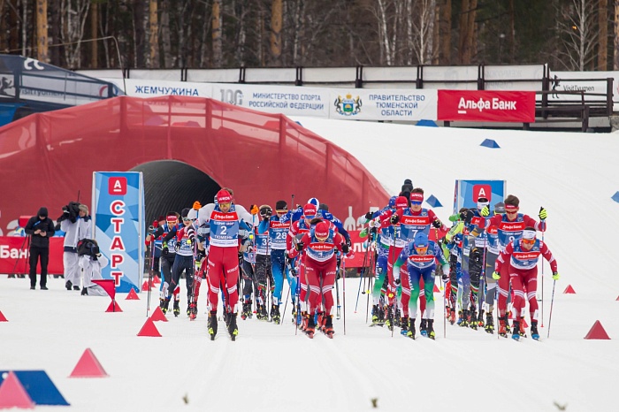 Чемпионат России по лыжным гонкам в Тюмени. 7-й соревновательный день. Мужской масс-старт