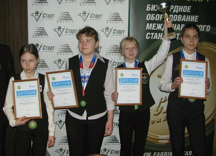 Виктория праздновала бильярдную викторию