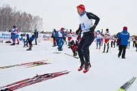 На тюменской лыжне бежали марафонцы