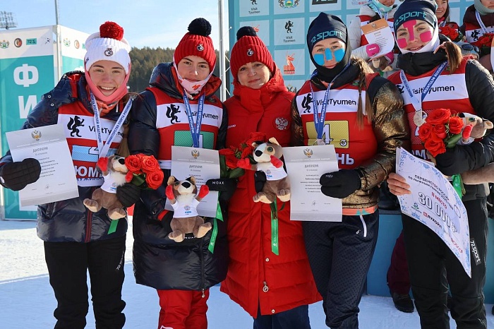 Сборная Тюменской области — серебряный призёр в эстафете на Первенстве России
