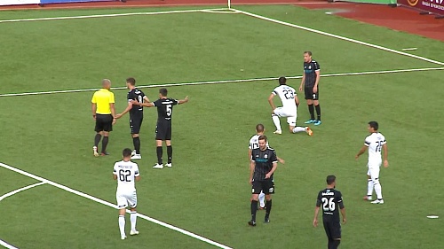 ФК «Тюмень» - «Краснодар-2» (0:1). Момент нарушения правил и победный пенальти гостей