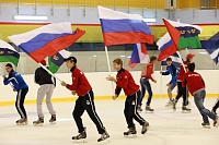 Репетиция открытия ледового комплекса в "Прибое"