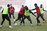 Тренировка ФК «Тюмень» перед первой домашней игрой в 2022 году