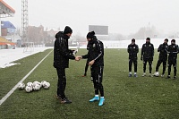 Тренировка ФК «Тюмень» перед первой домашней игрой в 2022 году