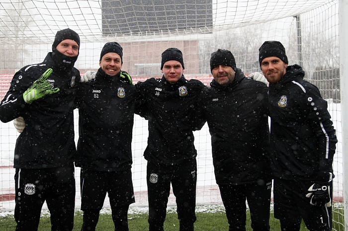 Тренировка ФК «Тюмень» перед первой домашней игрой в 2022 году