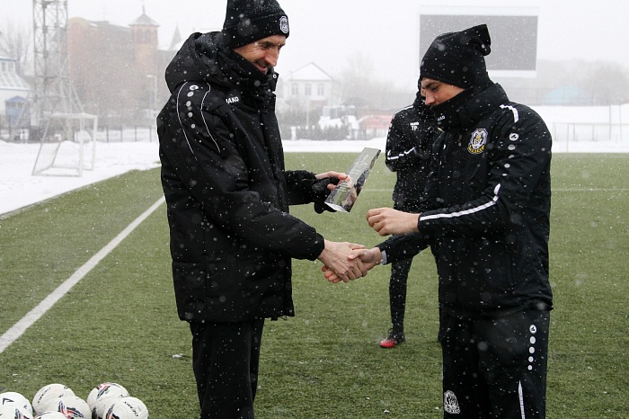 Тренировка ФК «Тюмень» перед первой домашней игрой в 2022 году