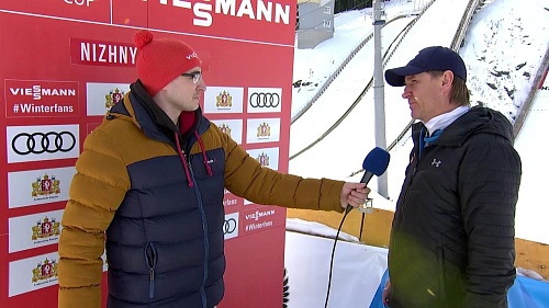 Студия с главным тренером женской сборной России по прыжкам с трамплина Романом Керовым