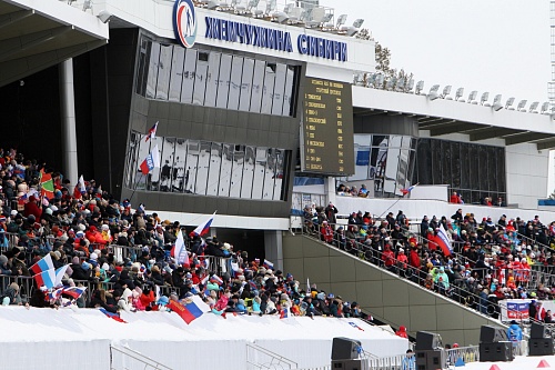 Чемпионат России по биатлону в Тюмени. Женская эстафета