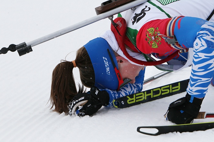 Чемпионат России по биатлону в Тюмени. Женская эстафета