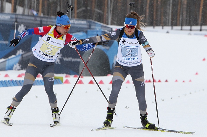 Чемпионат России по биатлону в Тюмени. Женская эстафета