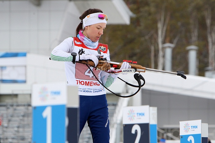 Чемпионат России по биатлону в Тюмени. Женская эстафета