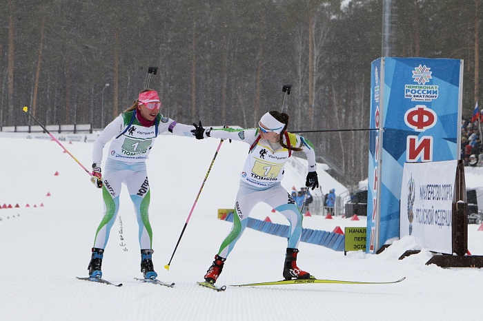 Чемпионат России по биатлону в Тюмени. Женская эстафета