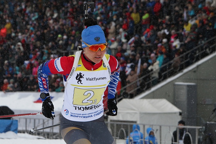 Чемпионат России по биатлону в Тюмени. Женская эстафета