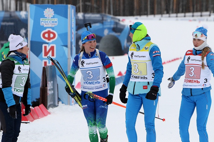 Чемпионат России по биатлону в Тюмени. Женская эстафета