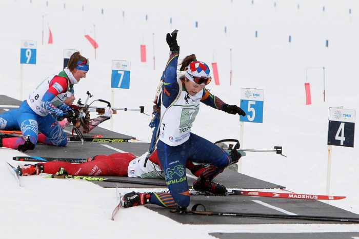 Чемпионат России по биатлону в Тюмени. Женская эстафета