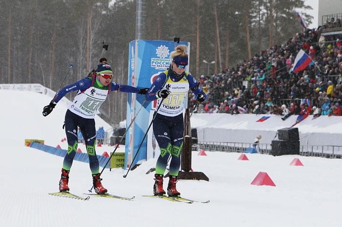 Чемпионат России по биатлону в Тюмени. Женская эстафета