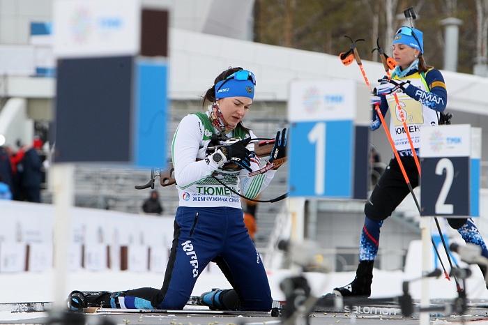 Чемпионат России по биатлону в Тюмени. Женская эстафета