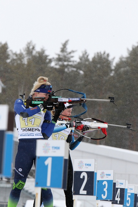 Чемпионат России по биатлону в Тюмени. Женская эстафета