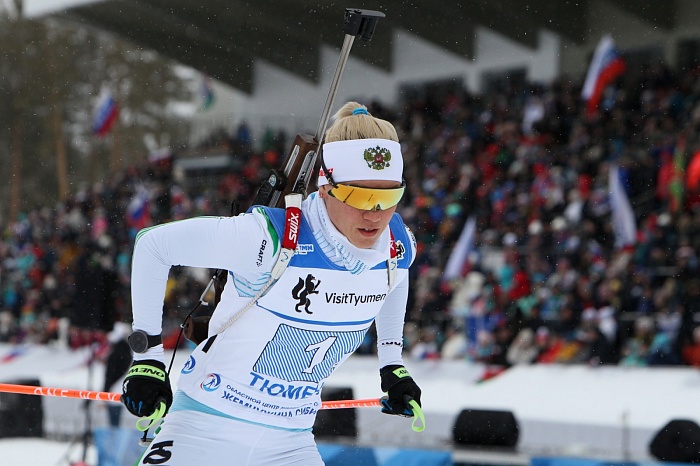 Чемпионат России по биатлону в Тюмени. Женская эстафета